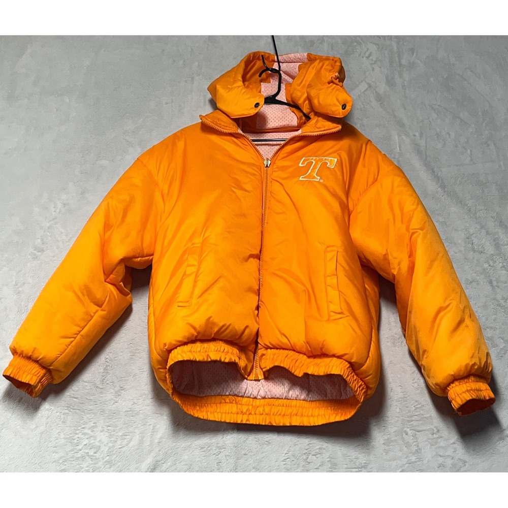 Pro Player Tennessee Volunteers Reversible Puffer Jacket Mens XL Orange Hooded